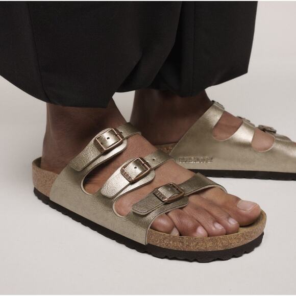 BIRKENSTOCK Florida Birko-Flor in Graceful Taupe - Picture 2 of 10